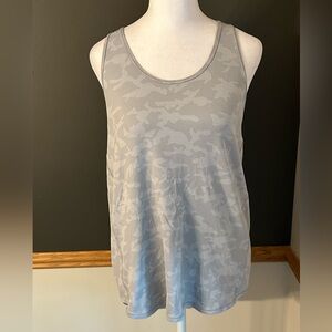 Lululemon Essential Tank *Pleated Incognito Camo SSL Silver Drop Alpine Size 6